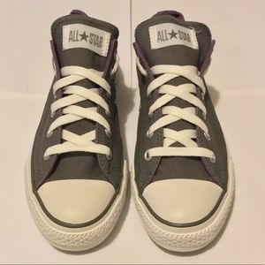 Converse Chuck Taylor Gray with Purple Lining